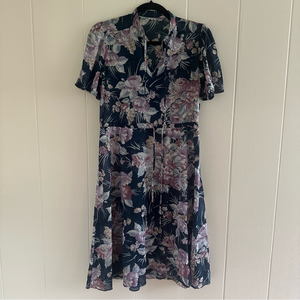 Floral Navy Dress